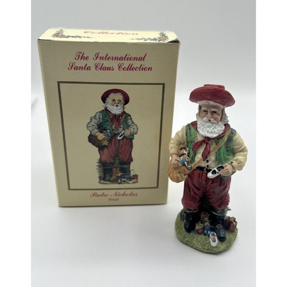 Vintage The international Santa Claus Collection Padre Nicholas Brazil‎ w/ box